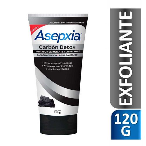 Asepxia Detox Carbon Exfoliante 120G Gel