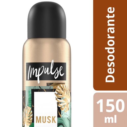 Desodorante  Impulse  Musk En Aerosol 150 Ml