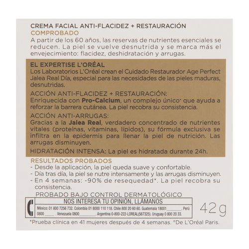 Crema Jalea Real Día Loreal Age Perfect X 50 Ml