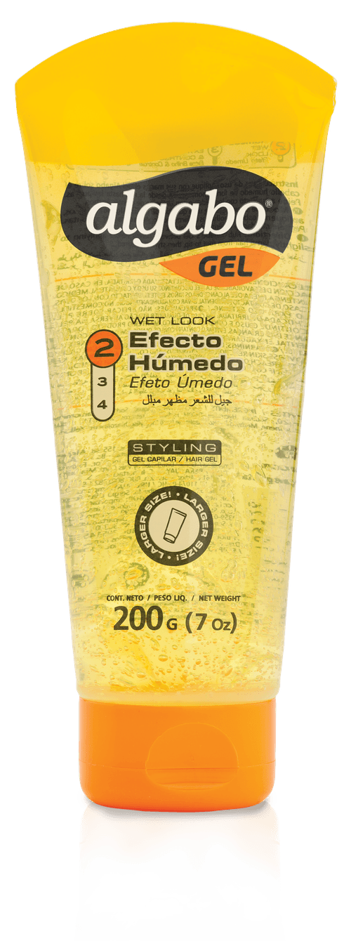 Gel Capilar Algabo Pomo Efecto Humedo 2 Amarillo 200 Gr