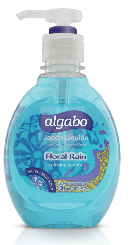 Algabo Jabon Liquido 300 Ml C/Valv Floral Rain