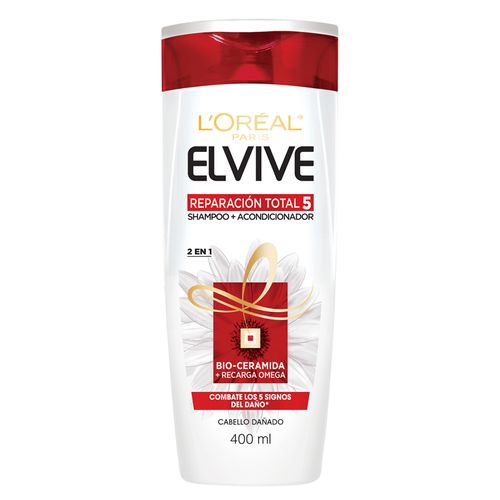 Shampoo Elvive 2 En 1 Restauración Total 5 400 Ml
