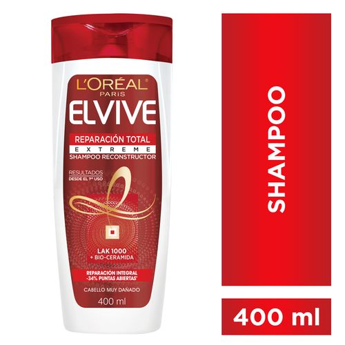Shampoo Elvive Restauración Total Extreme 400 Ml