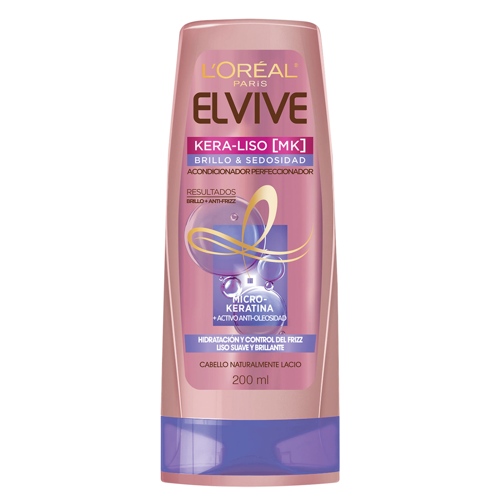 Acondicionador Elvive Kera Liso Brillo Y Sedosidad 200 ml Farmalife