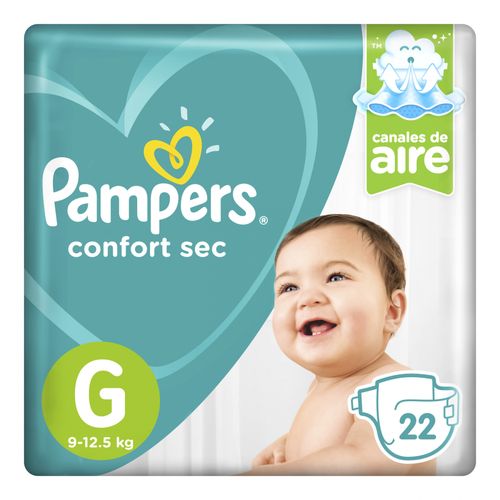 Pañales Pampers Confort Sec G 22