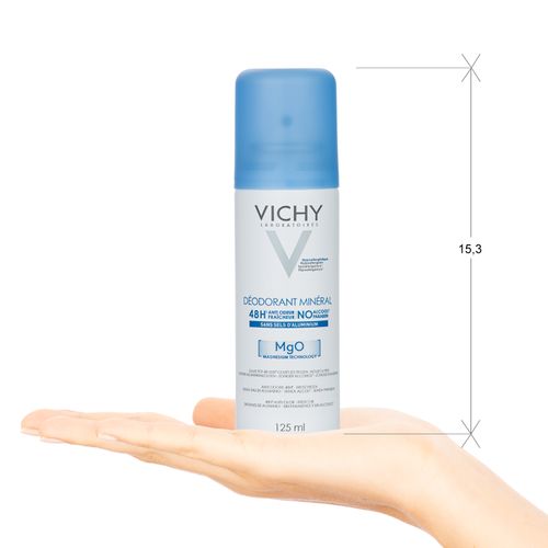 Desodorante Vichy En Aerosol Mineral De 125 Ml 48 Hs