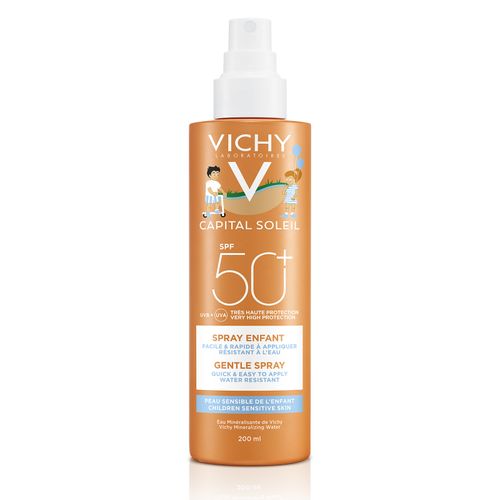 Vichy Idéal Soleil Spray Suave Niños Fps 50+ (Nuevo Pack) Spray 200 Ml