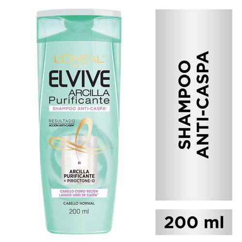 Shampoo Elvive Anti-Caspa Arcilla Purificante 200 Ml