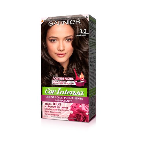 Kit Tintura Permanente Cor Intensa Tono 3.0