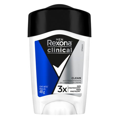 Desodorante Antitranspirante Rexona Clinical Men En Crema 48 G