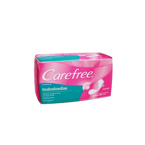 Toalla Femenina Carefree Todos Los Dias Pro 20 Unidades