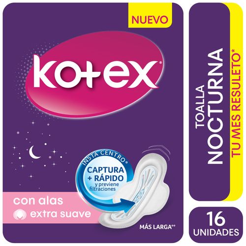 Toa Fem Kotex Noct Tela C/A X 16 Totex