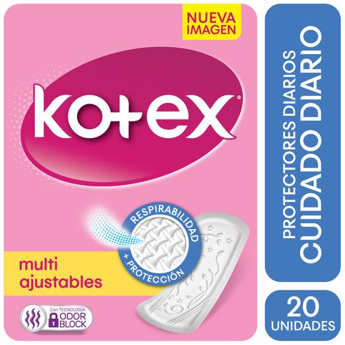 Toalla Femenina Kotex Cuidado Multi Totex 20 Unidades