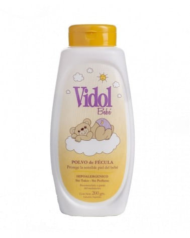 Polvo De Fécula Vidol Bebé X 200 Gs. (Talquera)