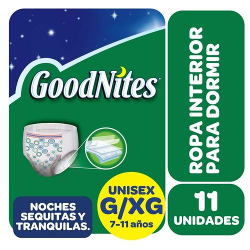 Pañal Huggies Goodnites G/Xg Unisex 11 Unidades