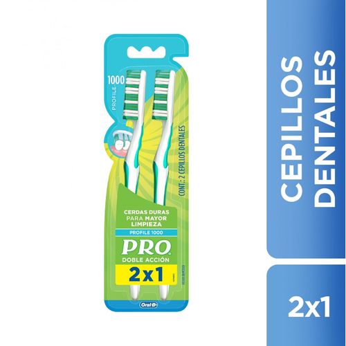 Pro Doble Accion Duro X 1 Cepillo Dental