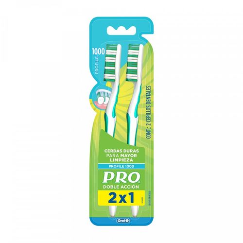 Pro Doble Accion Duro X 1 Cepillo Dental