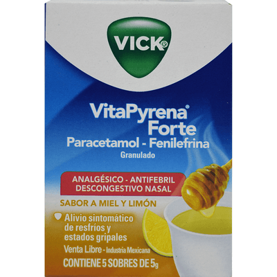 Vick Vitapyrena Forte Miel/Limón Sob.X 5 X 5 G