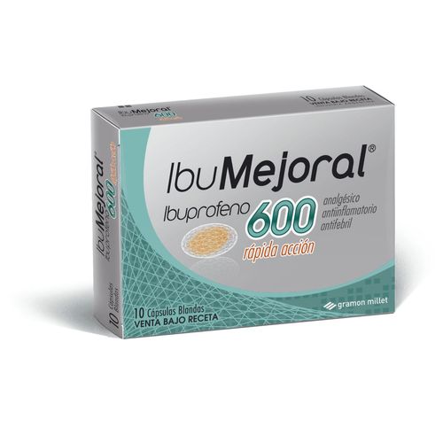 Ibumejoral 600 Rapida Accion 600 Mg Caps.Blandas X 10