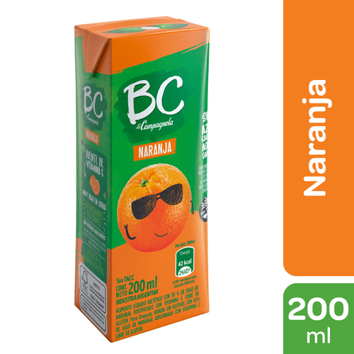 Arcor Bc Tetra Naranja X 200Ml