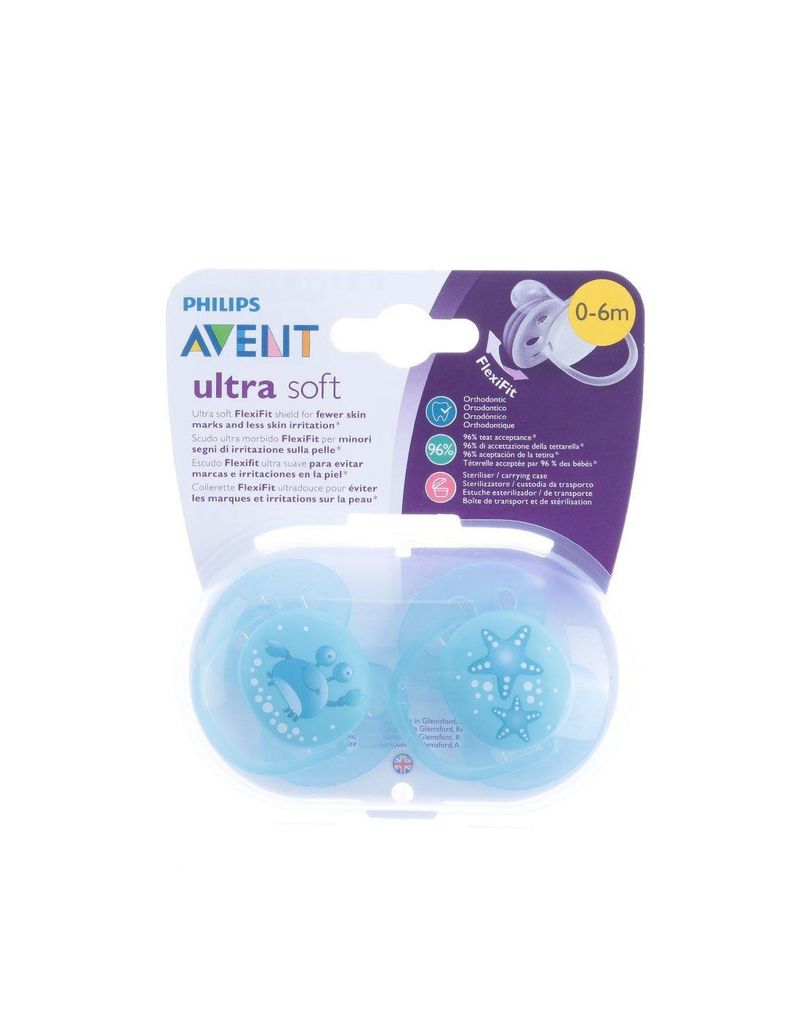 avent-scf-22620-chupete-ultra-soft-0-6-nino-x2