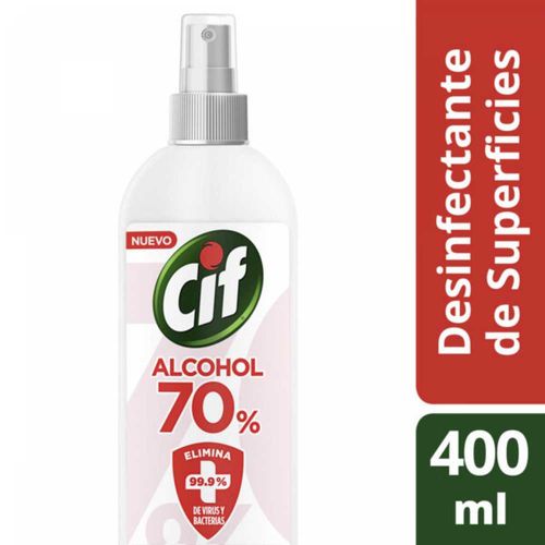 Cif Desinf Superf Alcohol70 Spr X 400Ml