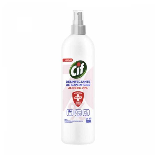 Cif Desinf Superf Alcohol70 Spr X 400Ml