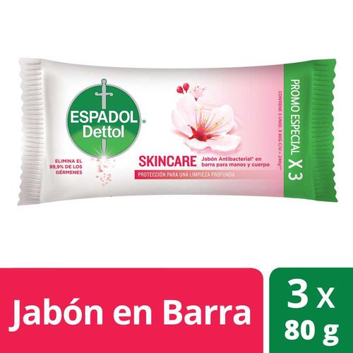 Jabón De Tocador Espadol Skincare 80Gr X 3U
