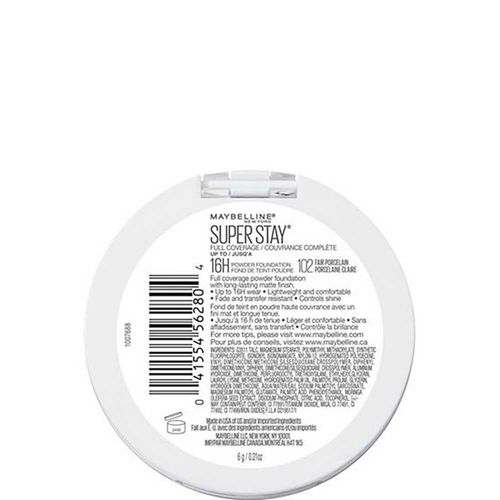 Base Polvo Maquillaje Maybelline Powder Fair Porcelan