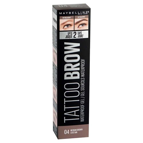 Brow Tattoo Maybelline Gel Para Cejas Wp Medium Brown