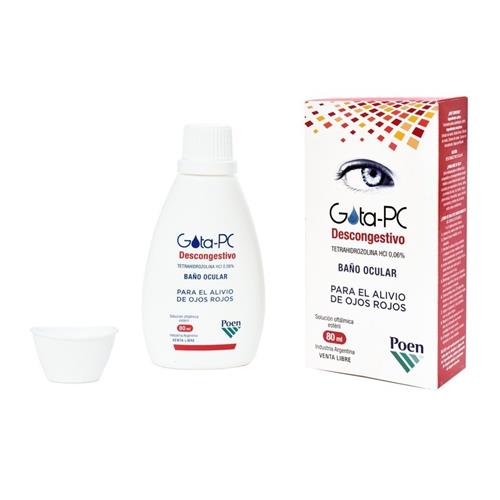 Gota Pc Descongestivo Baño Ocular X 80 Ml