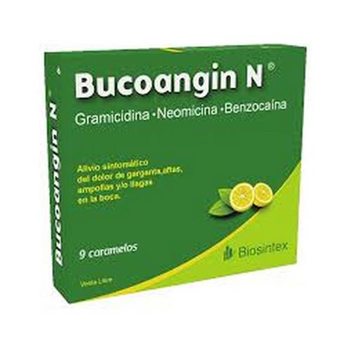 Bucoangin N Caramelos Antibioticos Limón Caram.X 9