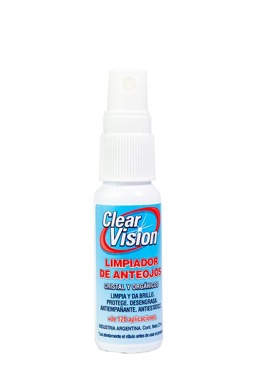 Clear Vision. Spray Limpiador De Anteojos. Cont. Neto 28  Ml