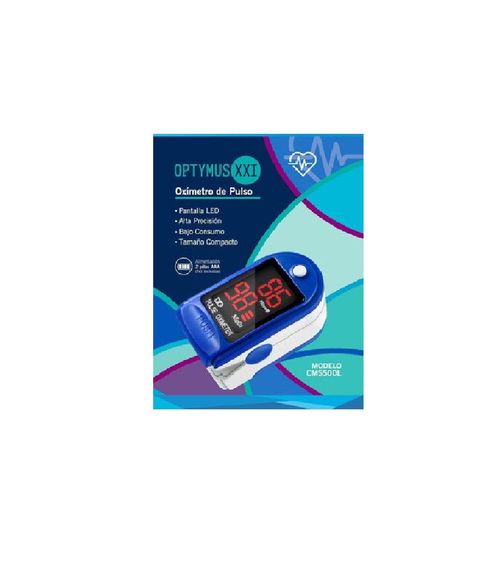 Oximetro De Pulso P/Dedo S/Curva Cms50Dl - Optymus Xxi