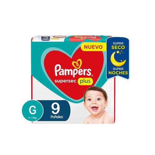 Pampers Supersec Plus Gde 9 Pañ