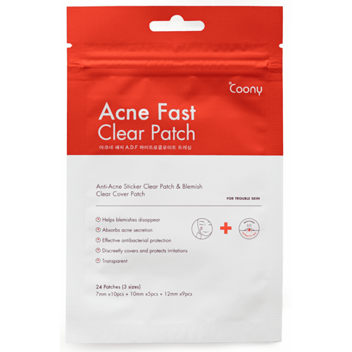 Coony Acne Fast Clear Patch (Parches Para Granitos) 24U.