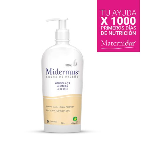 Midermus Crema Humectante Ordeñe  X 250 Gr