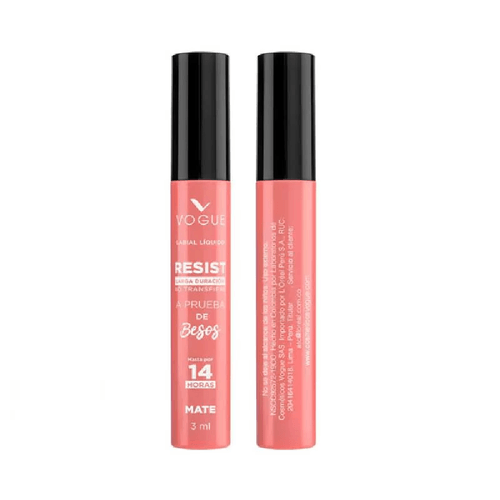 Labial Liquido Mate Vogue Resist Tono Romantica