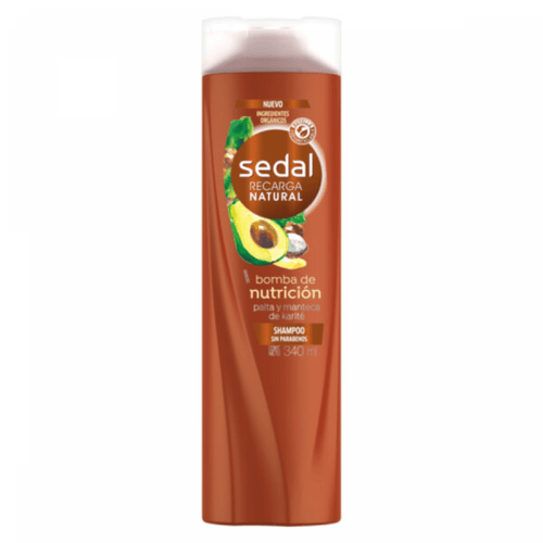 Shampoo Sedal Bomba Nutrición Antifrizz 340 Ml