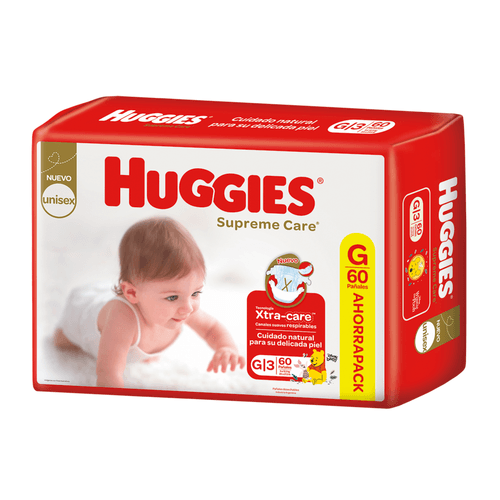 Huggies Pañal Supreme Care G Ahorrp X60