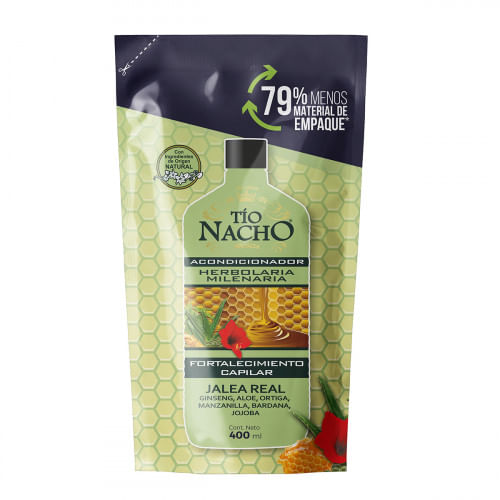 Tio Nacho Recargable Acondicionador Herbolaria Doypack X 400Ml
