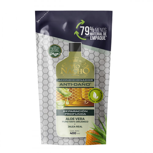 Tio Nacho Acondicionador Aloe Vera Recargable Doypack X 400Ml