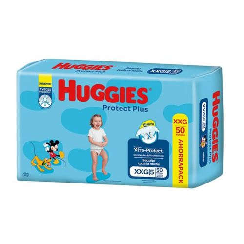 Huggies Pañal Protect Plus Xxg Ahorro X 50