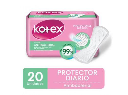 Protectores Diarios Kotex Antibacterial X 20