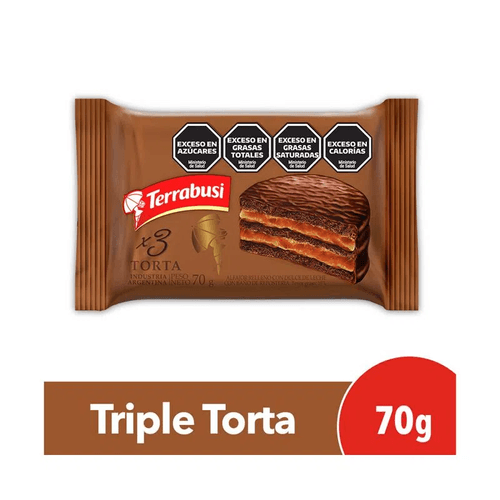 Terrabusi Alfajor Triple Torta X 70Gr