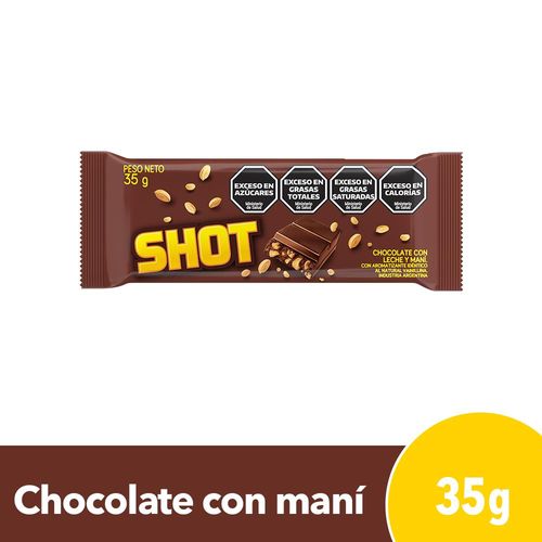 Shot Chocolate Negro Leche Y Mani X 35Gr