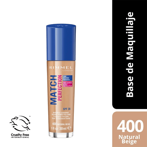 Rimmel Base Maq Match Perfection Natural Beige 400