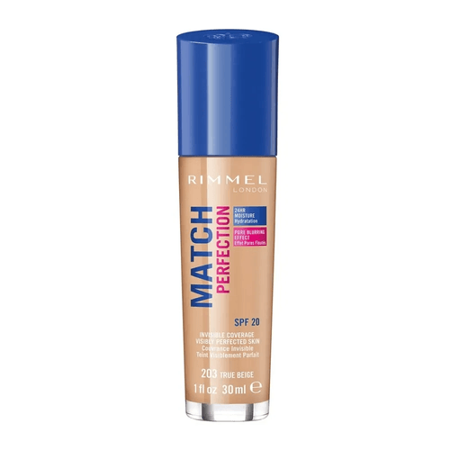 Rimmel Base Maq Match Perfection True Beige 203