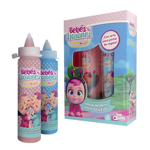 Disney Jabon Liquido Para Pintar Azulejos -2 Unidades- Bebes Llorones
