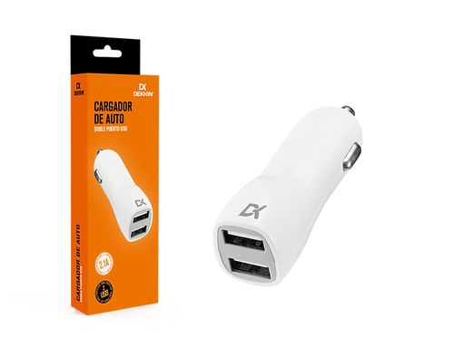 Dekkin - Cargador Auto Doble Puerto Usb 2.1.